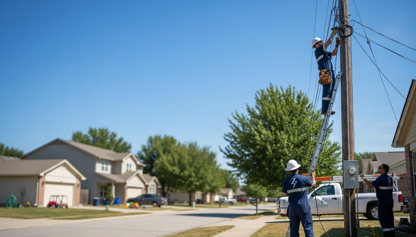 Residential electrician providing installation services in Bluewater, NM